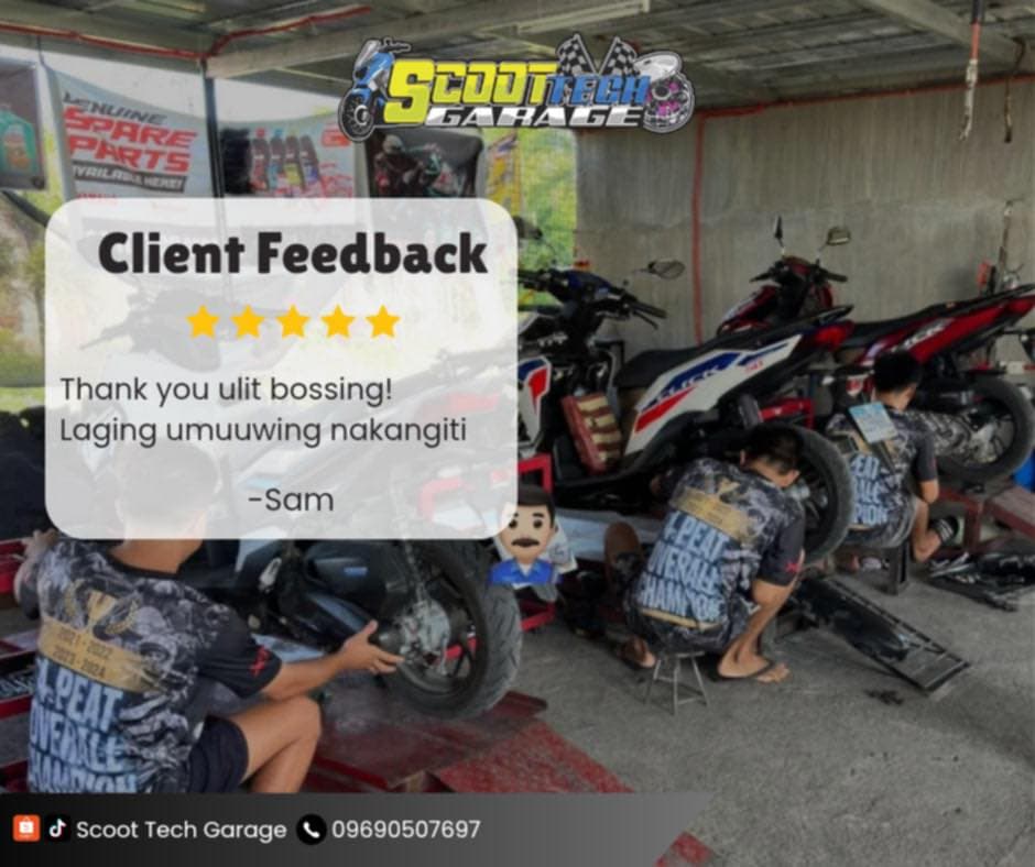 Customer feedback screenshot for Scoot Tech Garage